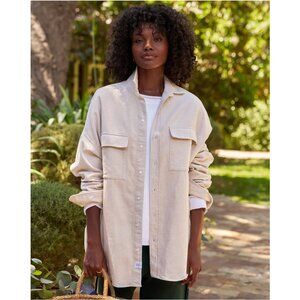 Frank & Eileen | McLoghlin Utility Shirt In Natural, Shacket Sz. M/L